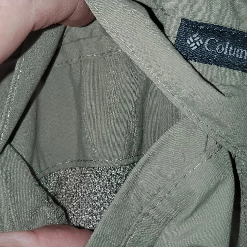 Men's Columbia Cargo Flat Front Khaki Shorts Size 36 Inseam 10 - Picture 7 of 11